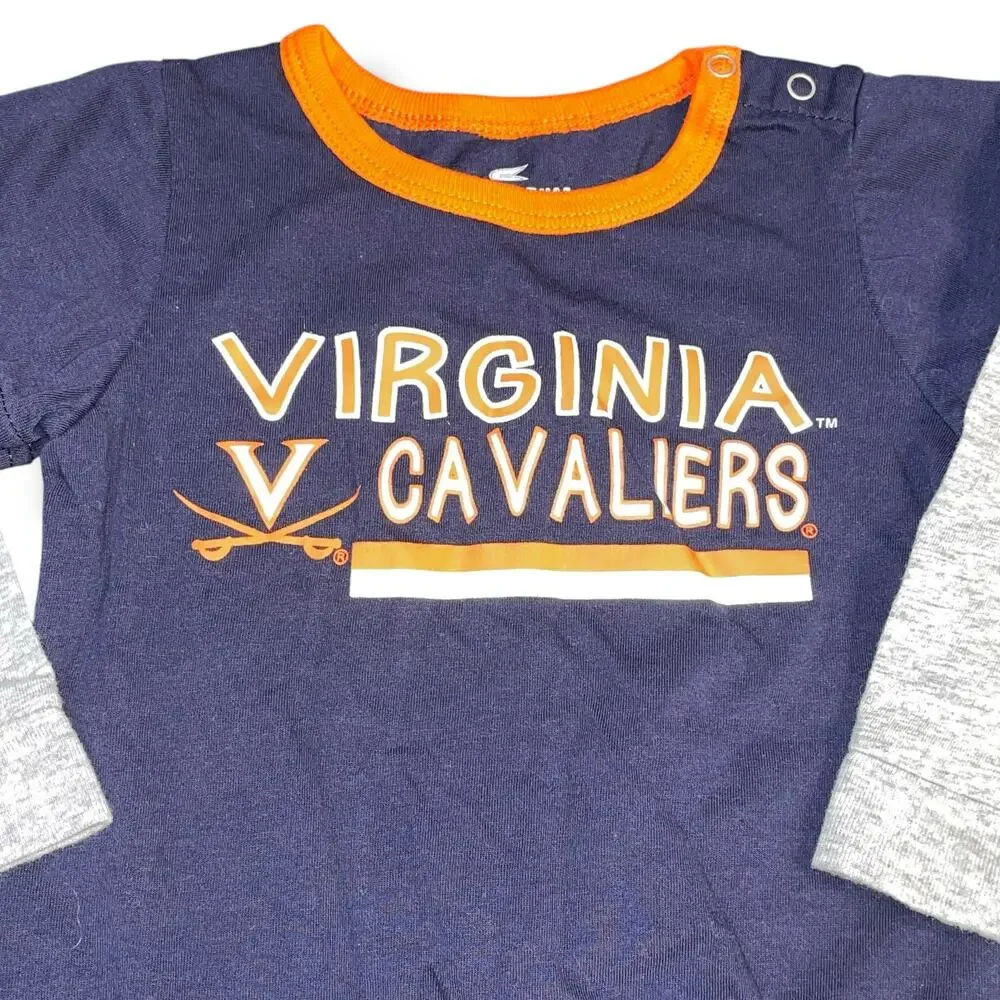 Virginia Cavaliers Baby Infant 6-12M Hoos 1 Piece Orange Bodysuit Shower Gift